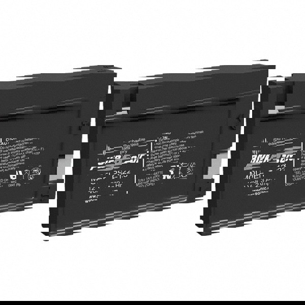 Rechargeable Lead Battery: 12V, 2.3 Ah, Quick-Disconnect Terminal